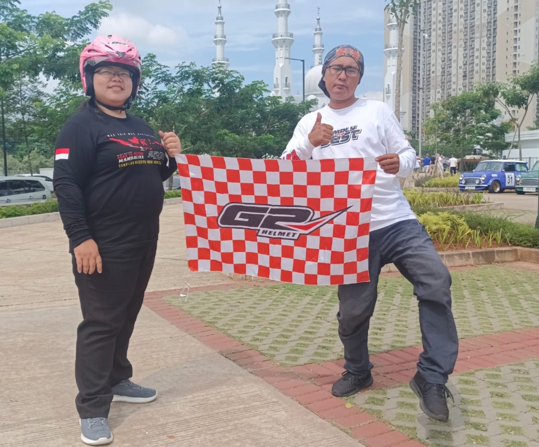 Helm G2 Dipakai Tim Marshal Kejurnas Time Rally and Fun Rally 2023